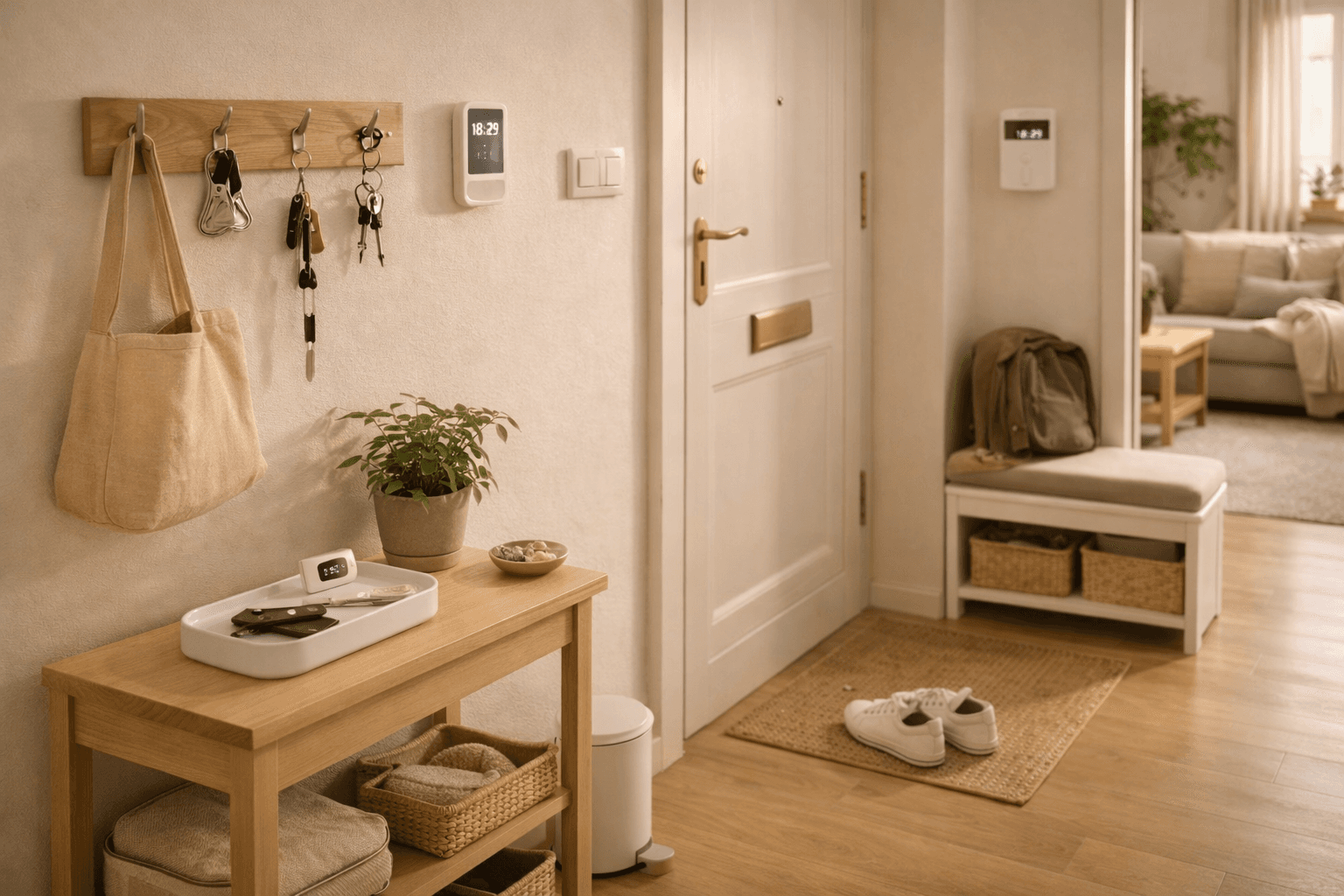 Tecnología para entradas de casa: objetos discretos para un hogar que fluye