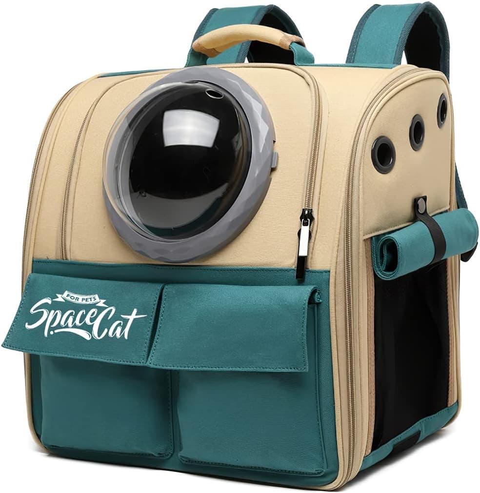 Mochila con ventana de burbuja para transportar gatos