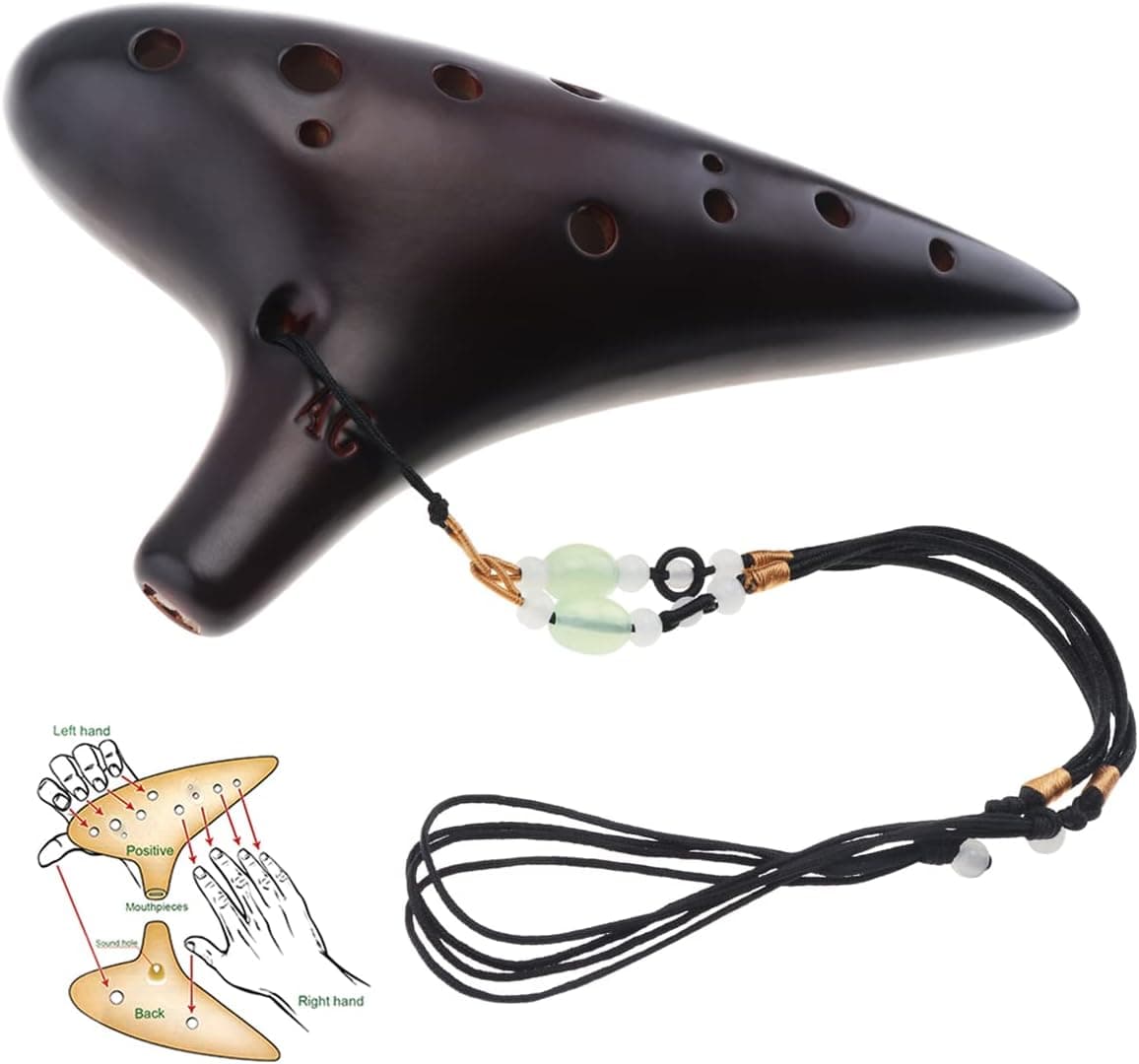 Ocarina de cerámica de 12 agujeros