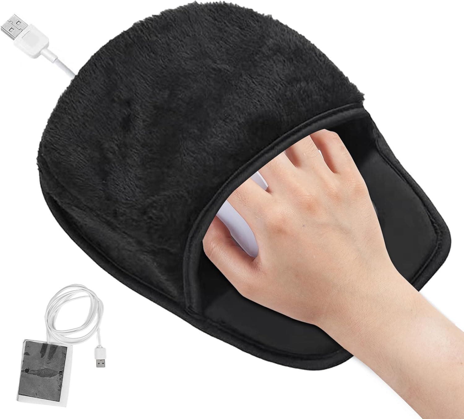 Alfombrilla de ratón con calentador USB integrado