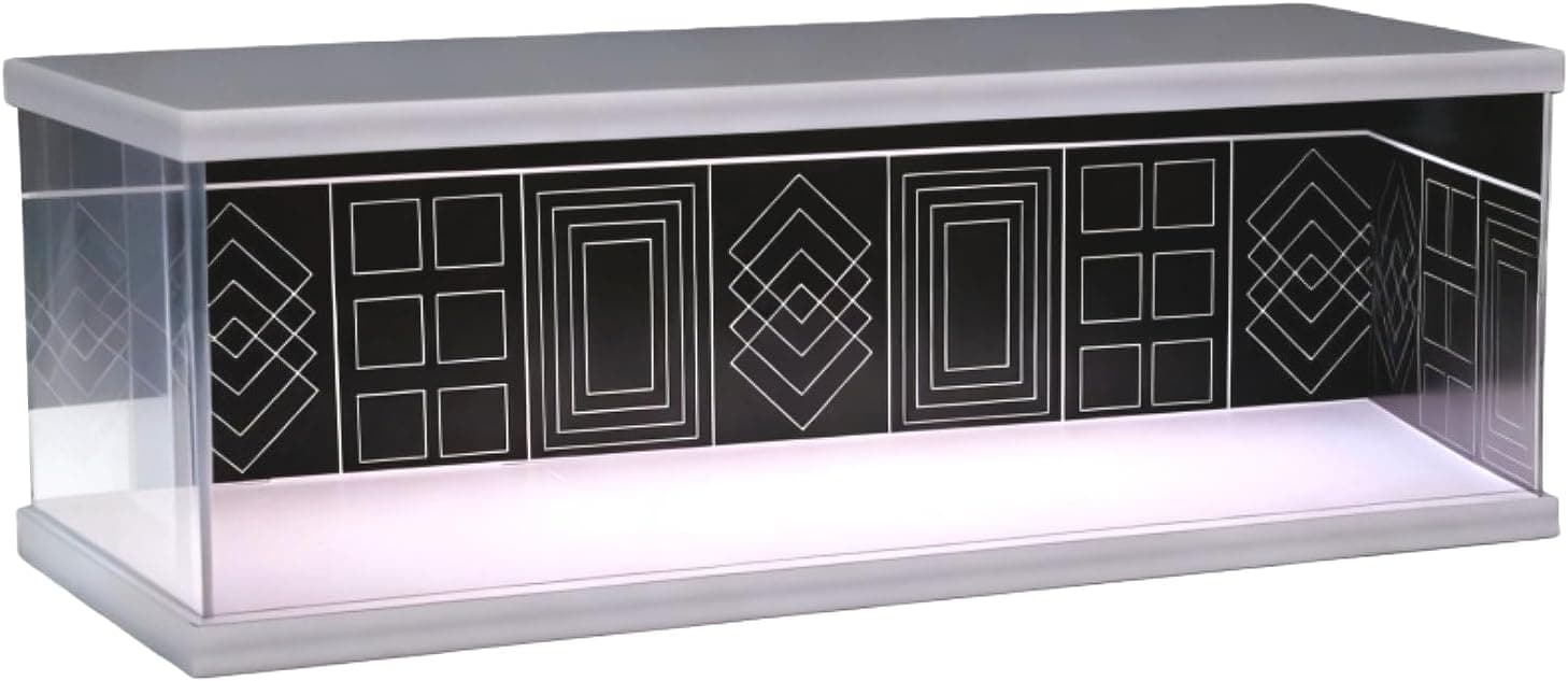 Vitrina diorama apilable con luz para miniaturas