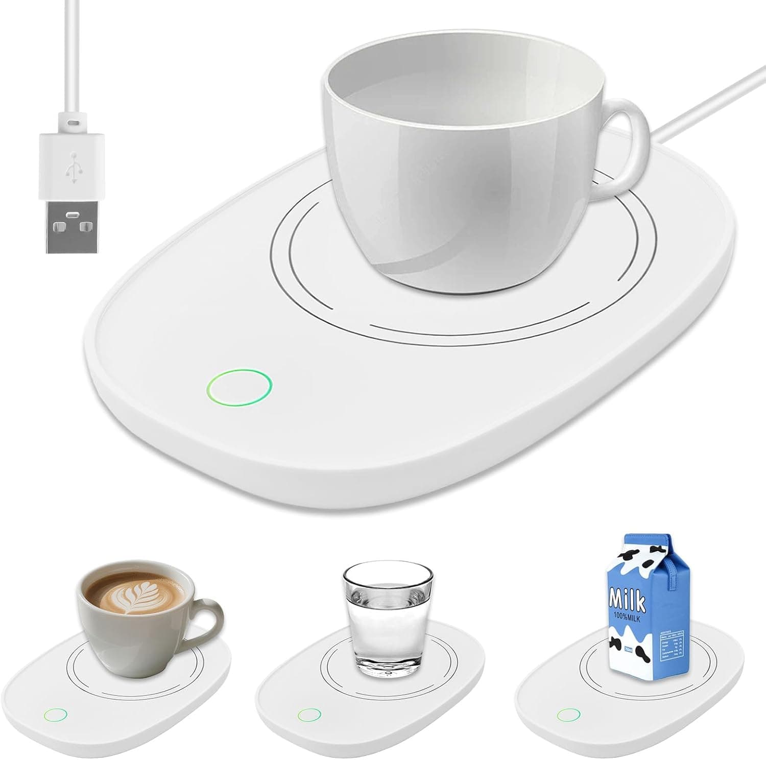 Calentador de tazas USB para mantener bebidas calientes