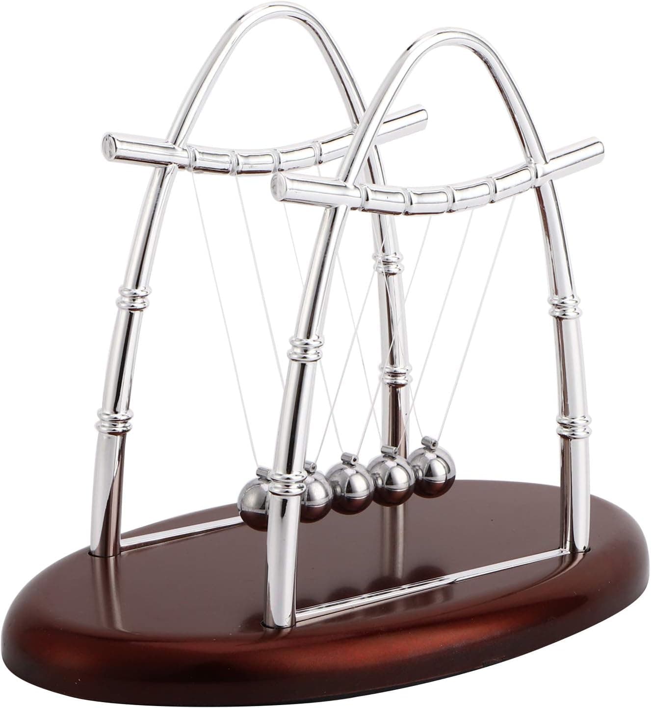 Newton Cradle Balones de Equilibrio, Bola de Equilibrio Cradle de Newton, Péndulo de Newton, Newton Pendulum con 5 Bolas, Newton's Cradle Balance Ball, Bolas de Acero de Equilibrio de Cuna de Newton