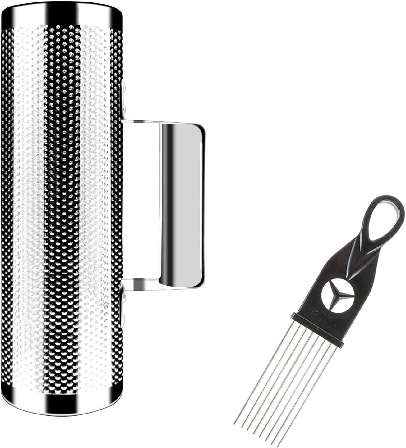 Guiro de acero con raspador